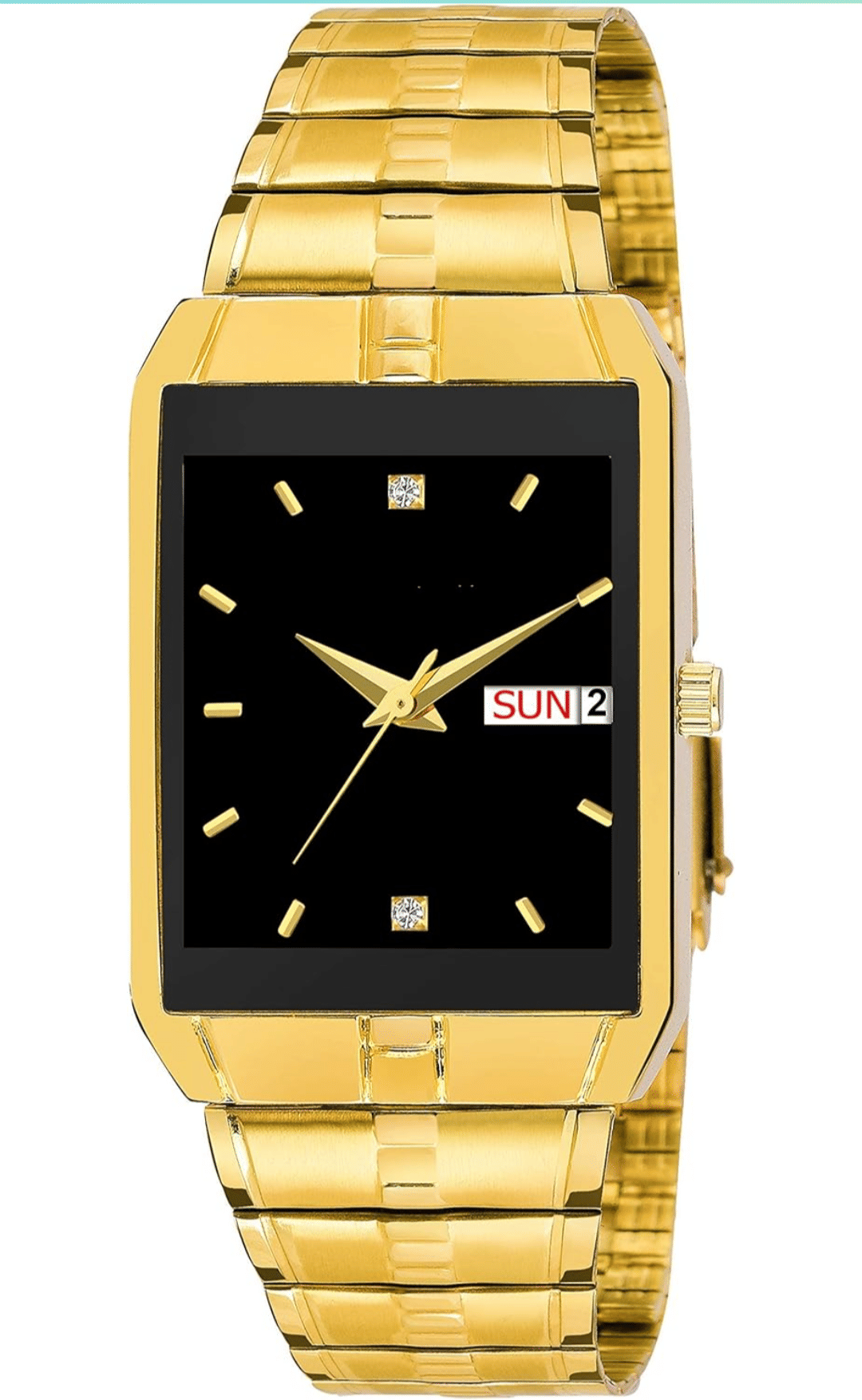 SHMOFY LUXRY Gold Brass Analog Men's Watch