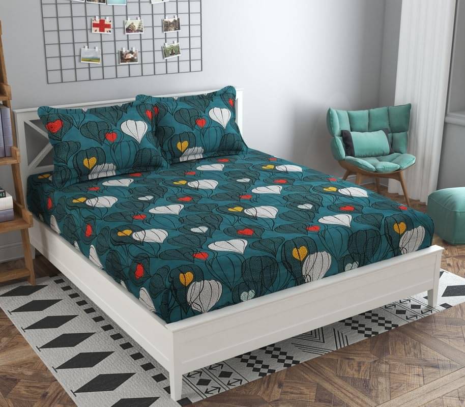 SWIZIER Microfiber 1 Double Bedsheet with 2 Pillow Covers ( Blue ) SWIZIER Microfiber 1 Double Bedsheet with 2 Pillow Covers ( Blue )