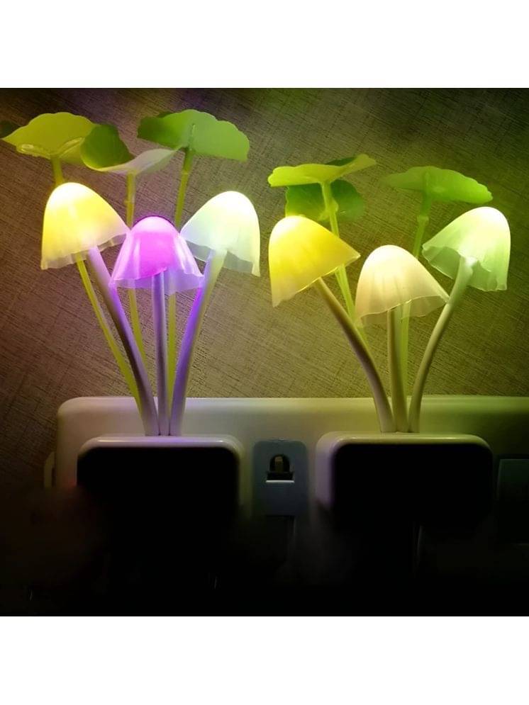 Sanjana Collections Multicolor Night Lamp ( Pack of 2 ) Sanjana Collections Multicolor Night Lamp ( Pack of 2 )