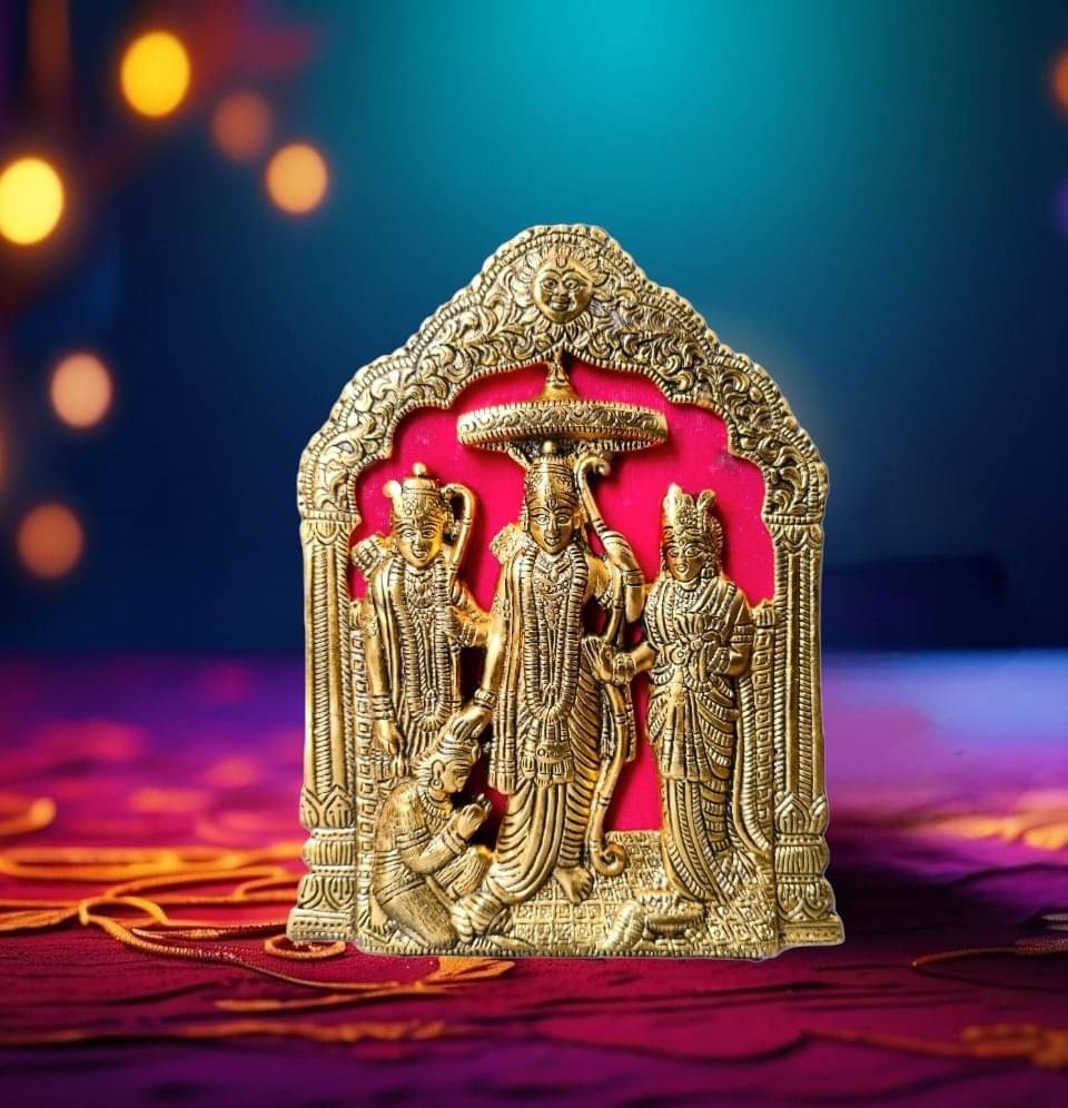 Spherulemuster Aluminium Ram Darbar Idol ( 21 cm ) Spherulemuster Aluminium Ram Darbar Idol ( 21 cm )