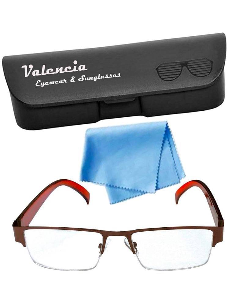 Valencia Brown Rectangular Eyeglass Frame ( Pack of 1 ) Valencia Brown Rectangular Eyeglass Frame ( Pack of 1 )