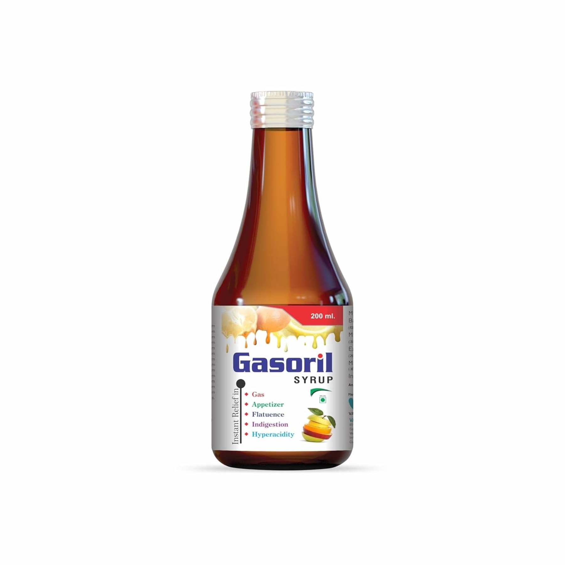 Varah Gasoril Syrup | Treates Indigestion & Hyperacidity | Helpful in Smooth Digestion | 200ml Varah Gasoril Syrup | Treates Indigestion & Hyperacidity | Helpful in Smooth Digestion | 200ml