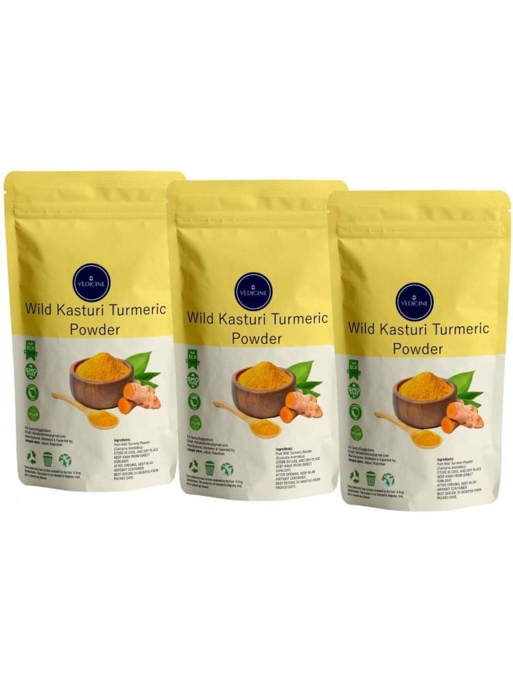     			Vedicine 100% Pure Wild Amba Haldi Kasturi Turmeric Manjal Powder for Face and Skin Care (300 g)