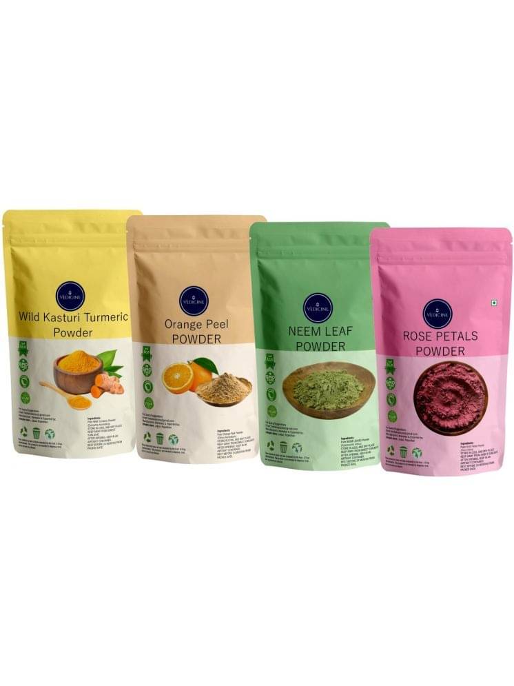 Vedicine Wild Turmeric Kasturi Manjal Orange Peel Rose Petal Neem Powder For Face Pack (400 g) Vedicine Wild Turmeric Kasturi Manjal Orange Peel Rose Petal Neem Powder For Face Pack (400 g)