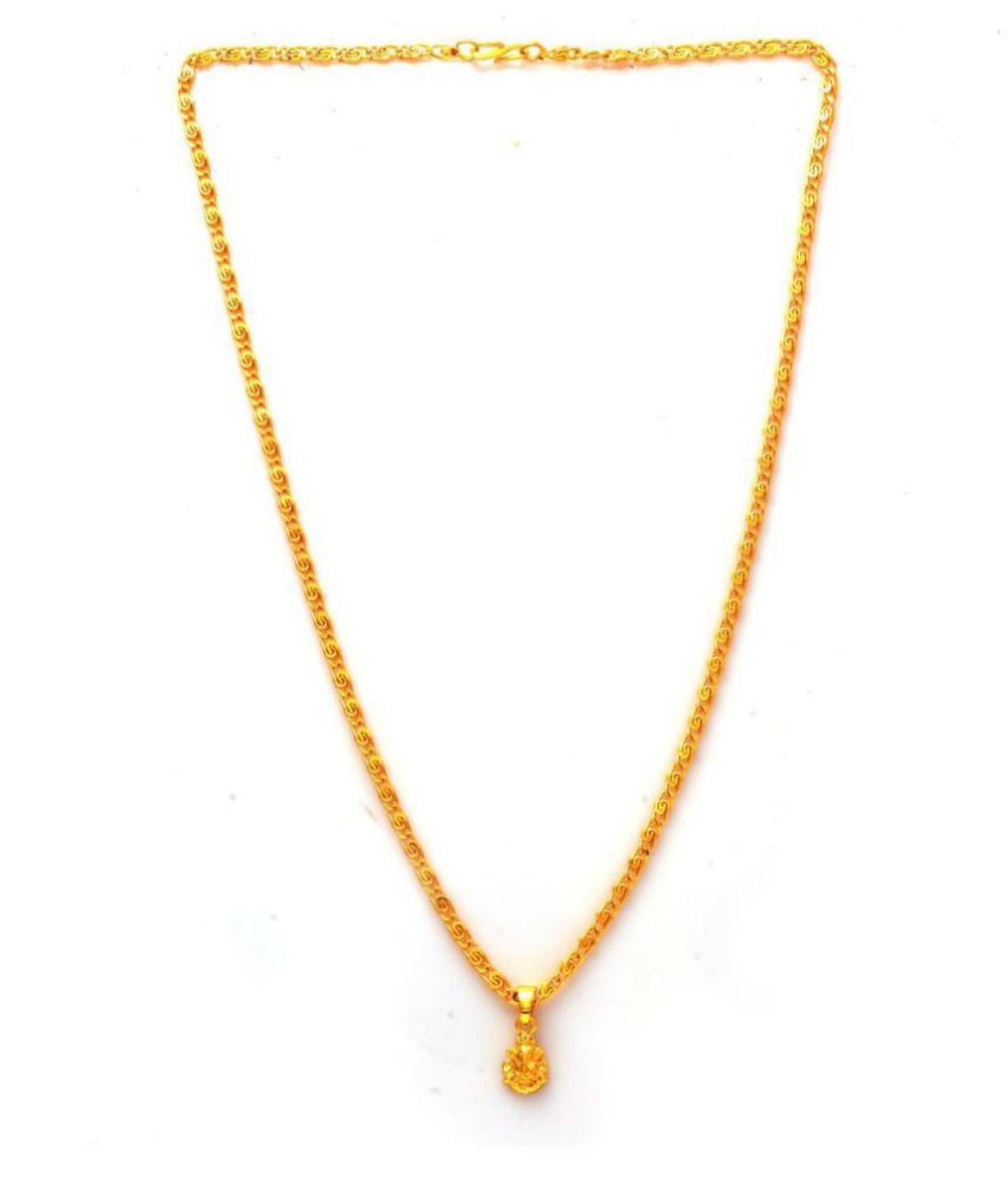 shankhraj mall Gold Pendant set ( Pack of 1 )