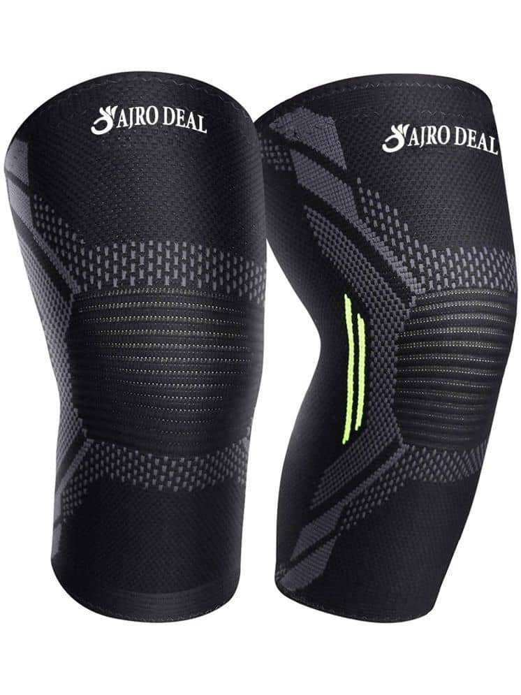 AJRO DAEL Black Knee Support ( Pack of 2 ) - Sports and Fitness Equipment | Buy online on ZillyBuy