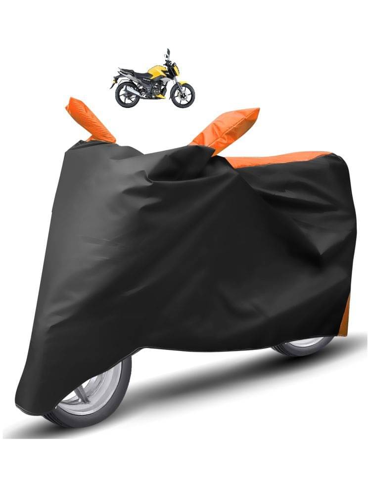 Auto Hub Bike Body Cover for TVS All Bike Models ( Pack of 1 ) , Orange Auto Hub Bike Body Cover for TVS All Bike Models ( Pack of 1 ) , Orange