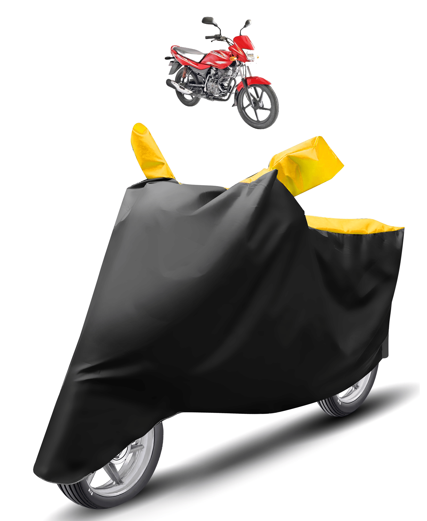     			Auto Hub Bike Body Cover for Bajaj Platina 100 ( Pack of 1 ) , Yellow