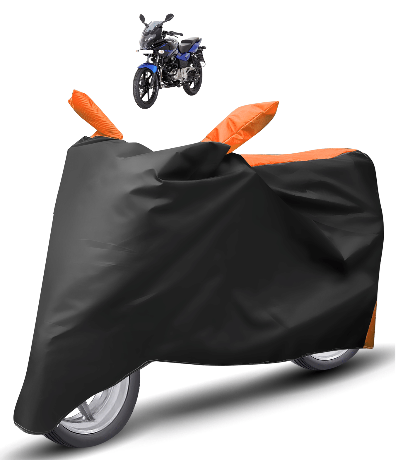Auto Hub Bike Body Cover for Bajaj Pulsar 220 F ( Pack of 1 ) , Orange Auto Hub Bike Body Cover for Bajaj Pulsar 220 F ( Pack of 1 ) , Orange