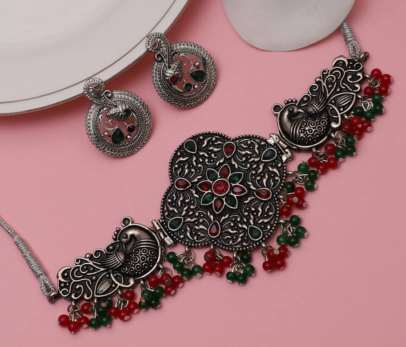     			Bhagya Lakshmi Multi Color Alloy Necklace Set ( Pack of 1 )
