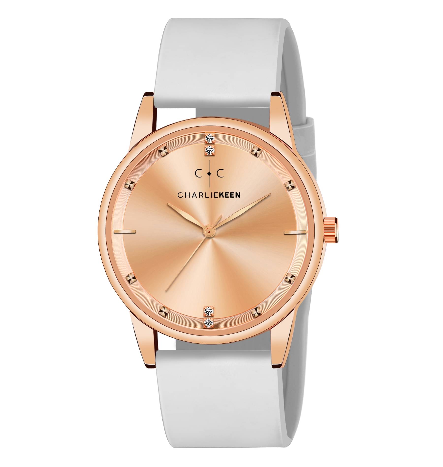     			CHARLIEKEEN White Silicon Analog Men's Watch