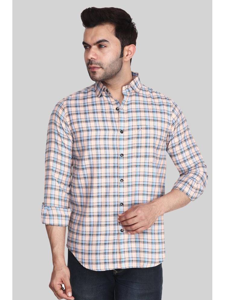 Comey 100% Cotton Regular Fit Checks Full Sleeves Men's Casual Shirt - Multicolor ( Pack of 1 ) Comey 100% Cotton Regular Fit Checks Full Sleeves Men's Casual Shirt - Multicolor ( Pack of 1 )