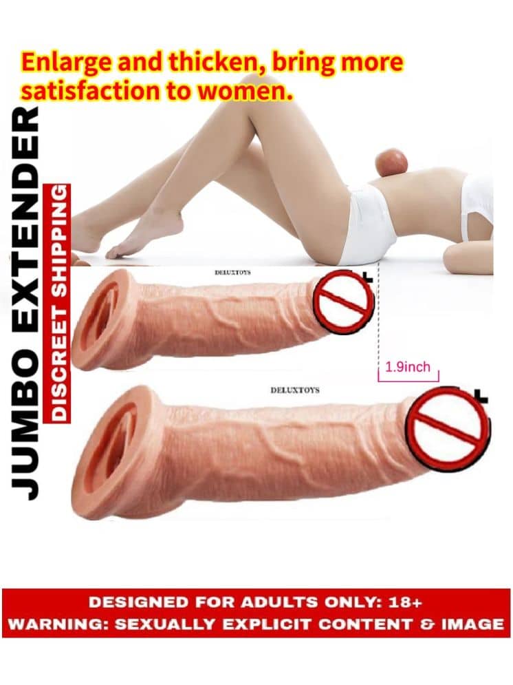 Double Hole Penis Extension Silicon Dragon Sleeve-KAMYOG