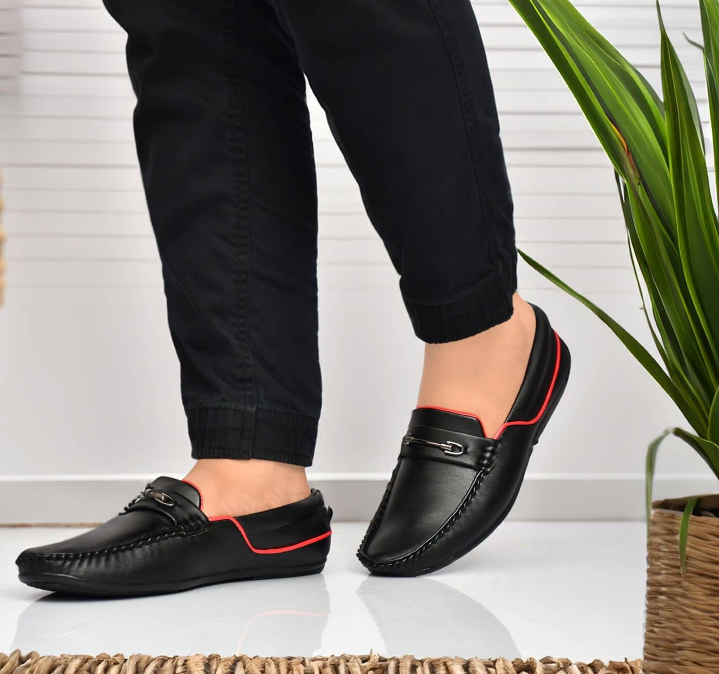 FOGGY Black Men's Slip on - Formal Shoes | Buy online on ZillyBuy