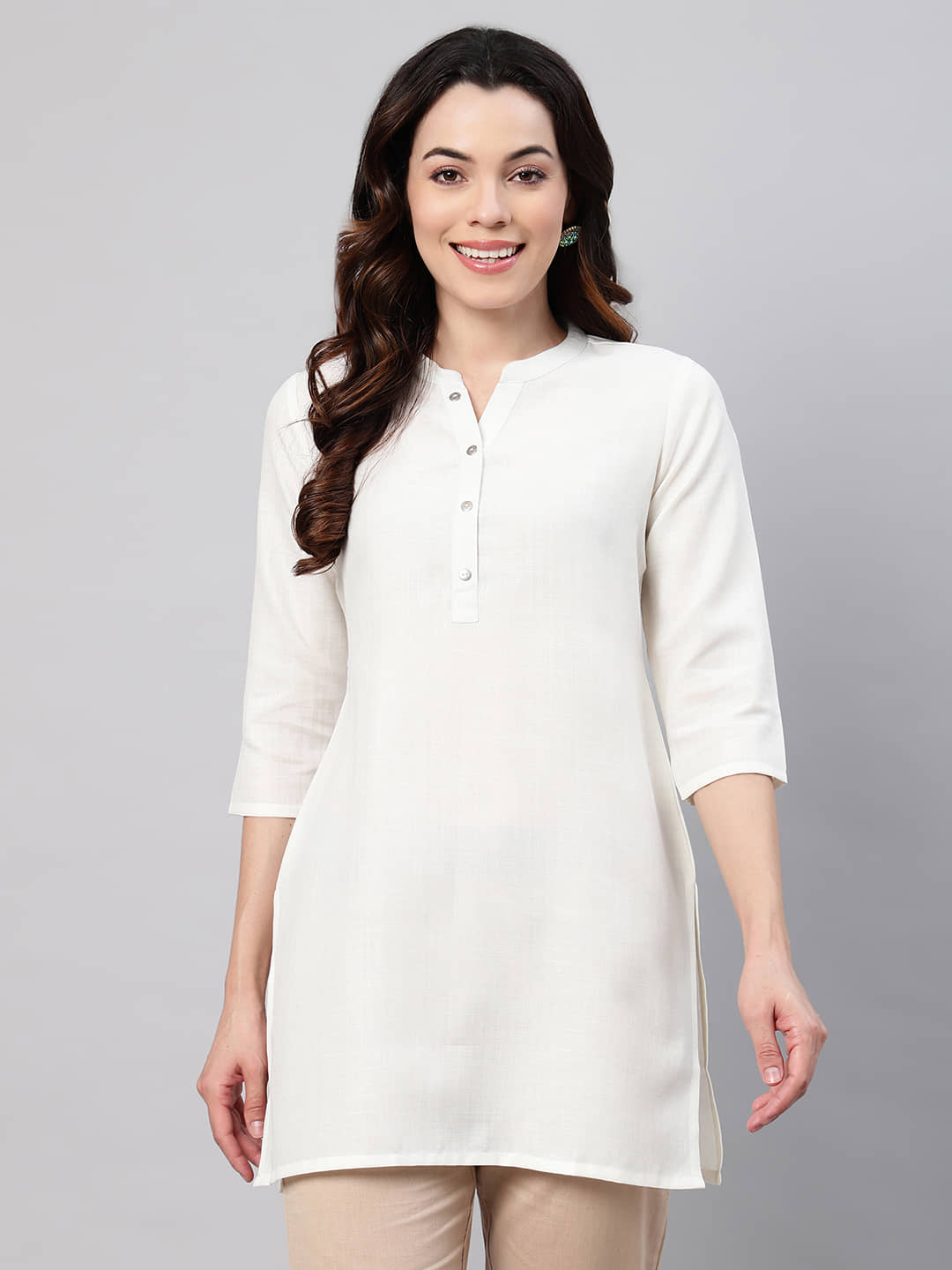 Flamboyant Women's Cotton Tunic ( Black )