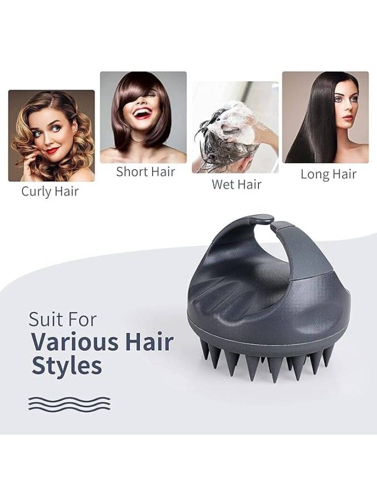 Gatih Hair Scalp Manual Massager All Purpose Cleaner Block Shampoo Brush with Soft Bristles for Anti Dandruff 1 no.s Gatih Hair Scalp Manual Massager All Purpose Cleaner Block Shampoo Brush with Soft Bristles for Anti Dandruff 1 no.s