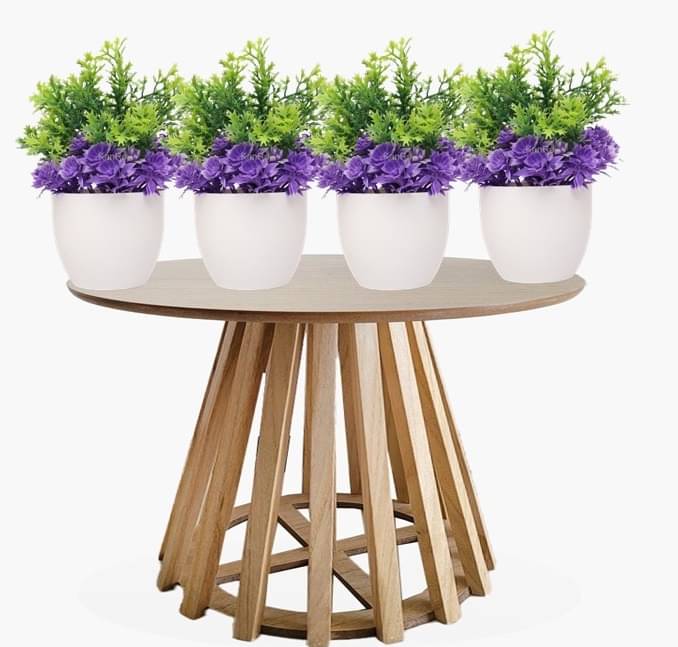     			KanRaj - Multicolor Wild Artificial Flowers With Pot ( Pack of 4 )