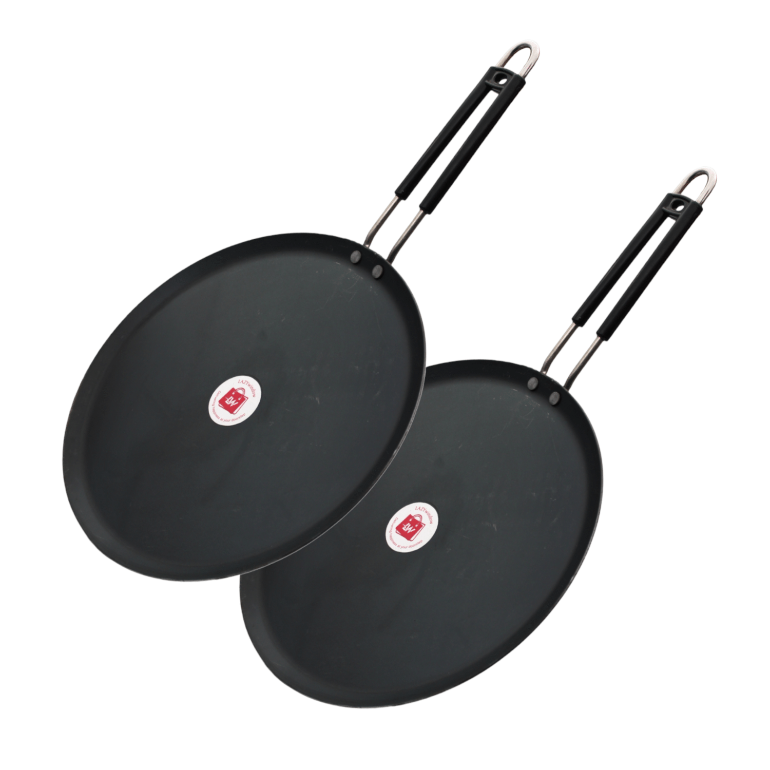     			LAZYWINDOW Iron Flat Tawa ( Pack of 2 )