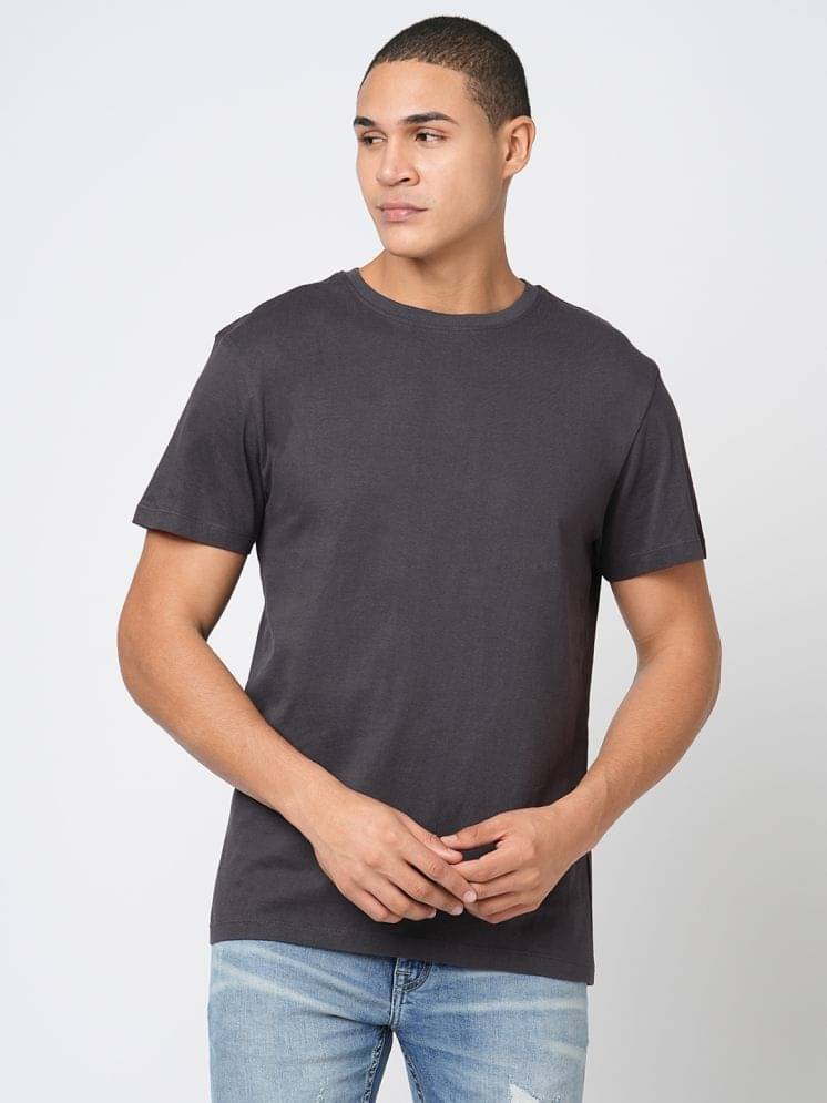 Leean Patterns Pack of 1 Cotton Blend Regular Fit Men's T-Shirt ( Coral ) Leean Patterns Pack of 1 Cotton Blend Regular Fit Men's T-Shirt ( Coral )