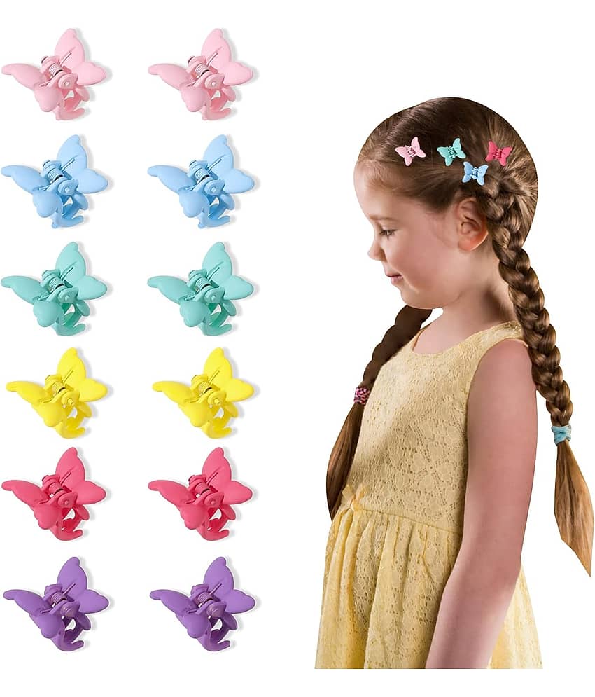 Mini Hair Clips - Tiny Claw Clips for Hair, 12 Pcs Cute Hair Accessories for Girls and Women - Jewellery Sets | Buy online on ZillyBuy
