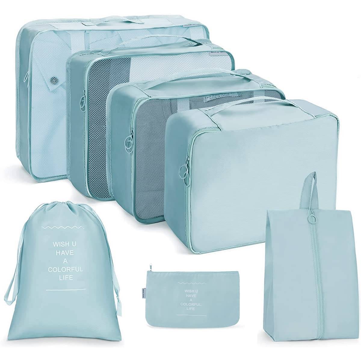     			RAMDEV ENTERPRISE Blue 7 in 1 Travel Organizer Bag For Travel.