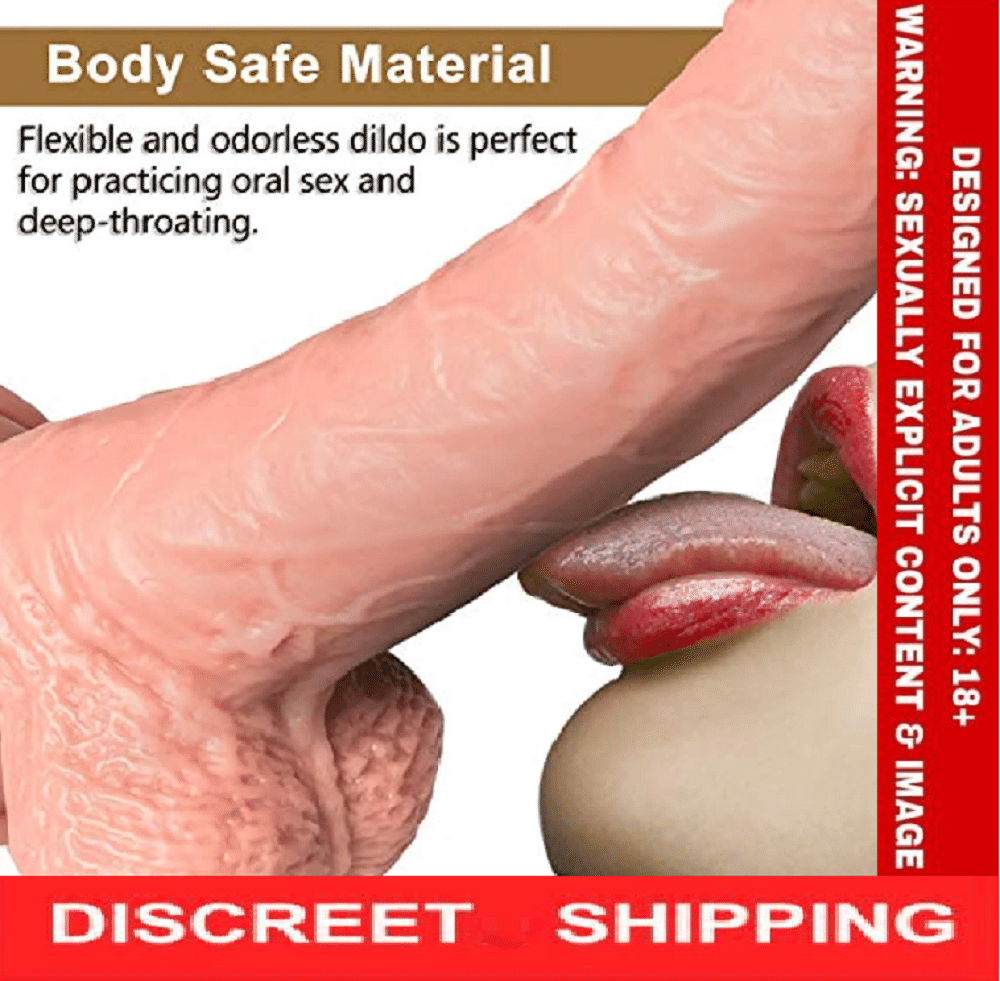 REALISTIC 12 INCH PREMIUM SILICON SKIN DILDO WITH PERFECT SUCTION CUP & BIG BALLS BY KamYog