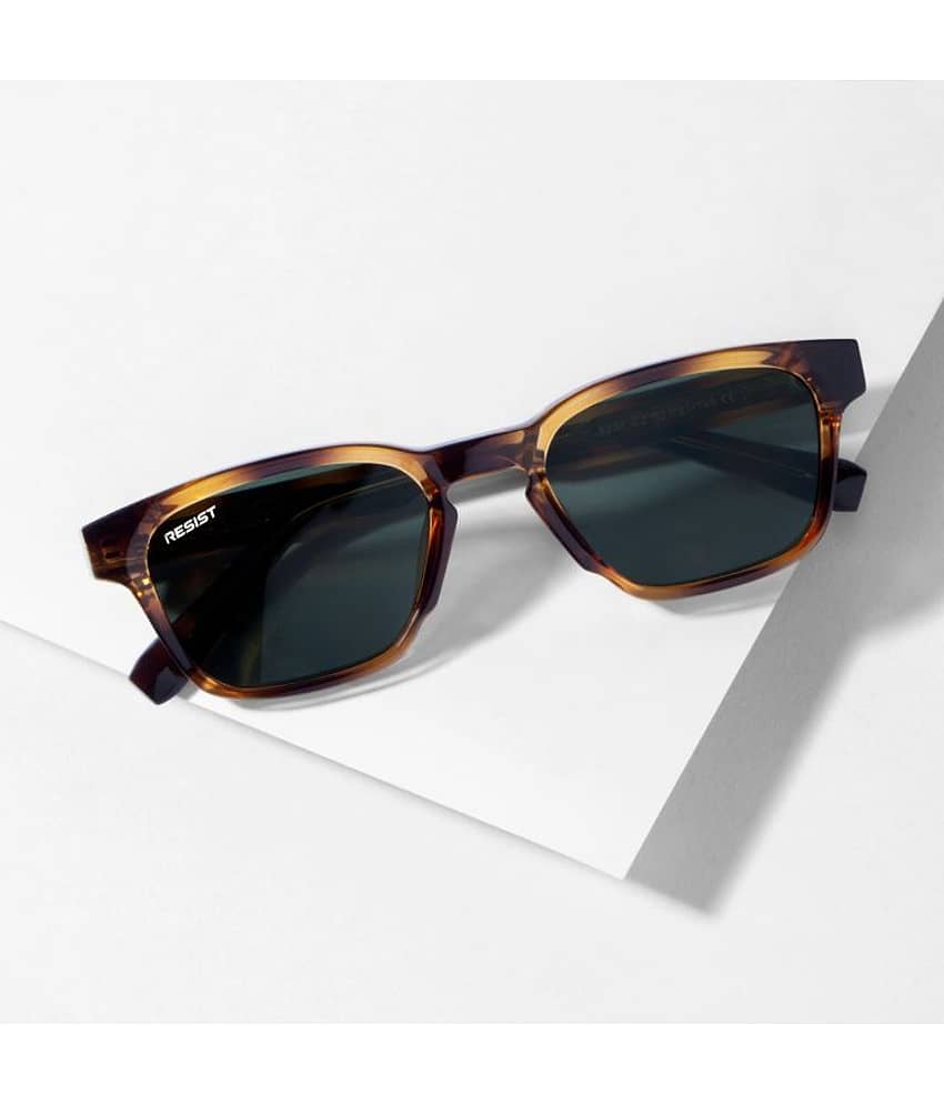 RESIST EYEWEAR Brown Rectangular Sunglasses ( Pack of 1 ) - Sunglasses | Buy online on ZillyBuy