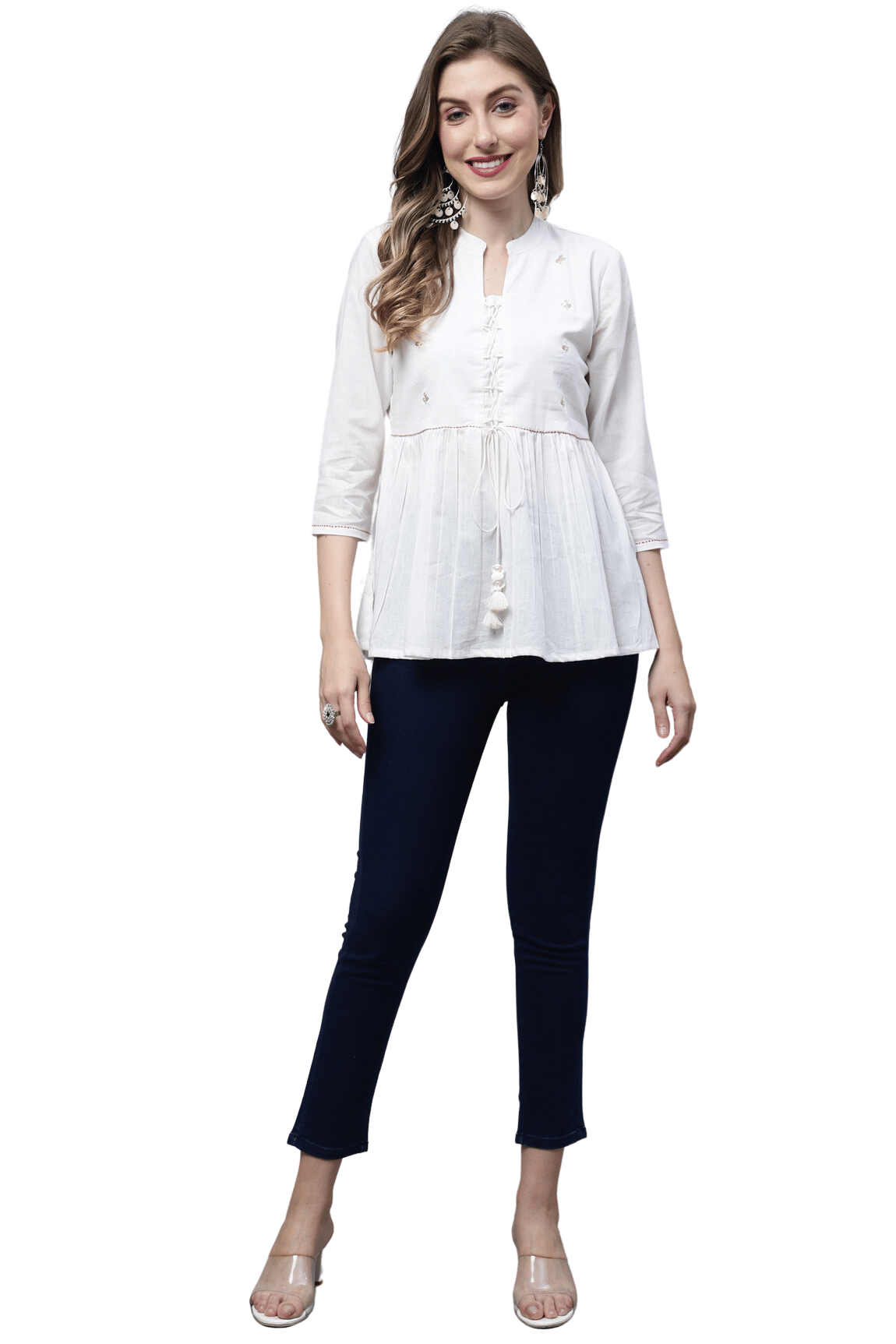 Cotton Short Kurti For Women (Pack of 1) Cotton Short Kurti For Women (Pack of 1)