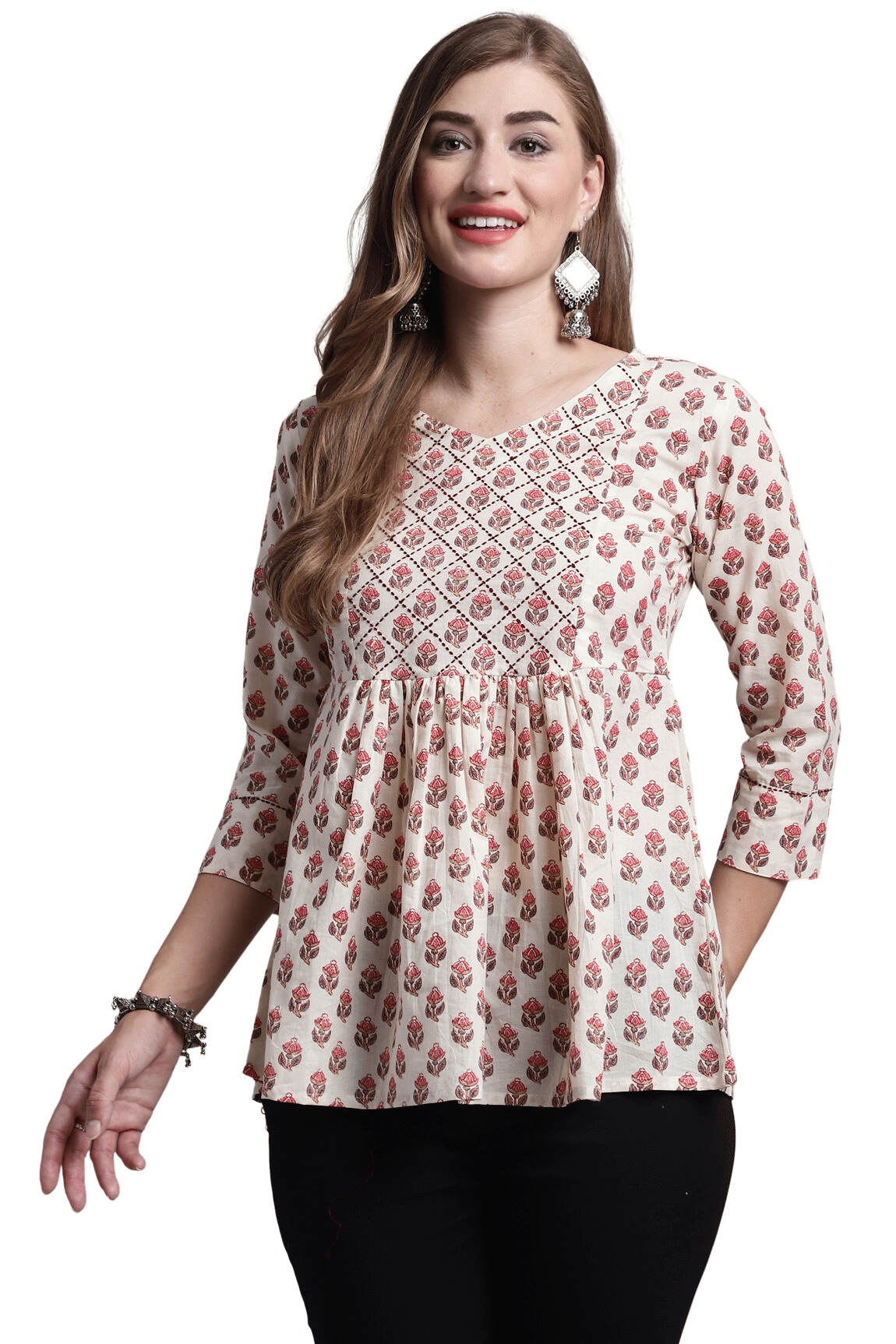     			Cotton Short Kurti For Women (Pack of 1)