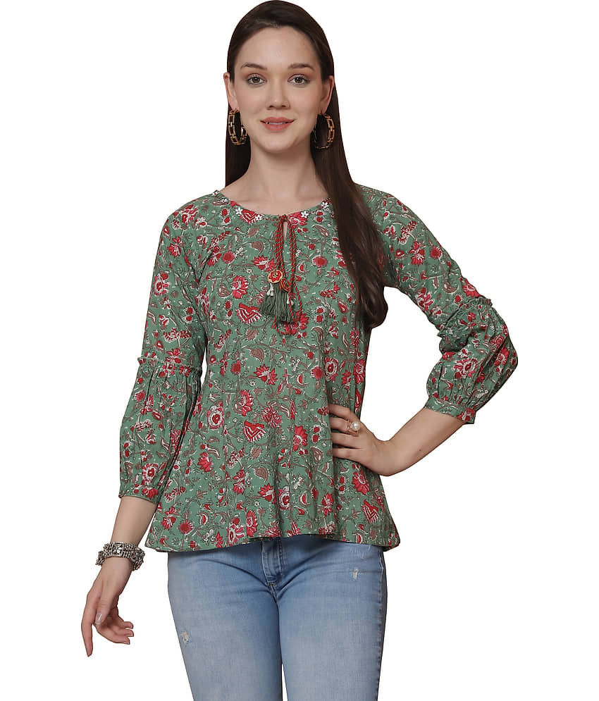 Cotton Short Kurti For Women (Pack of 1) - Kurtis, Tunics | Buy online on ZillyBuy