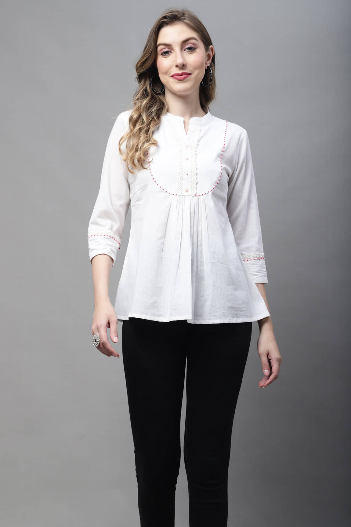 Cotton Short Kurti For Women (Pack of 1)