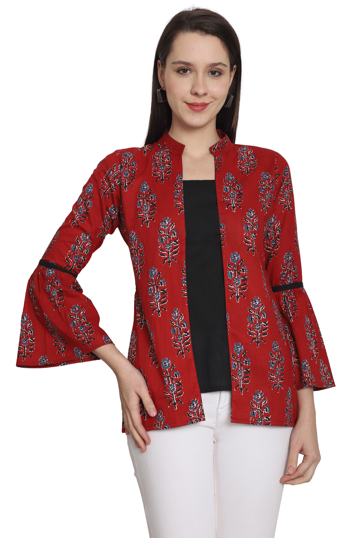 Rajnandini Women's Cotton Regular Top ( Multicolor ) Rajnandini Women's Cotton Regular Top ( Multicolor )