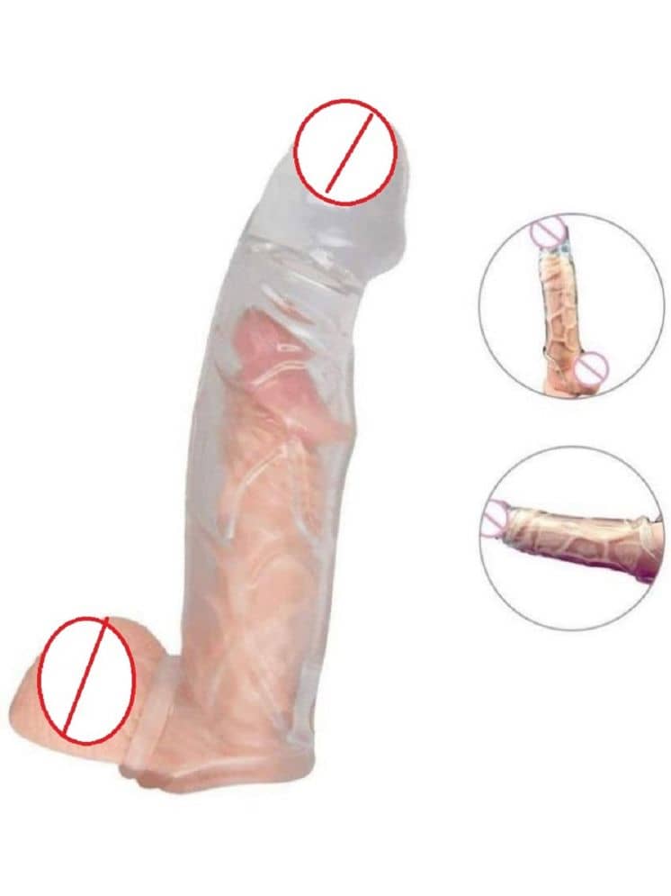 Romance Toys - Silicone Close Ended Transparent Penis Sleeve