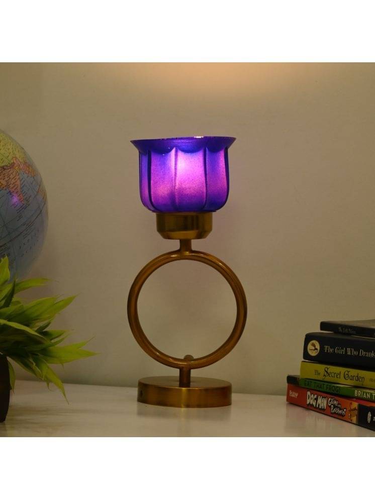 Somil Blue Decorative Table Lamp ( Pack of 1 ) Somil Blue Decorative Table Lamp ( Pack of 1 )