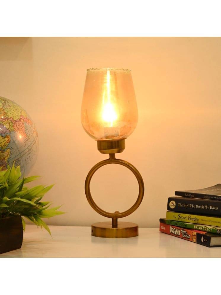 Somil Gold Decorative Table Lamp ( Pack of 1 ) Somil Gold Decorative Table Lamp ( Pack of 1 )