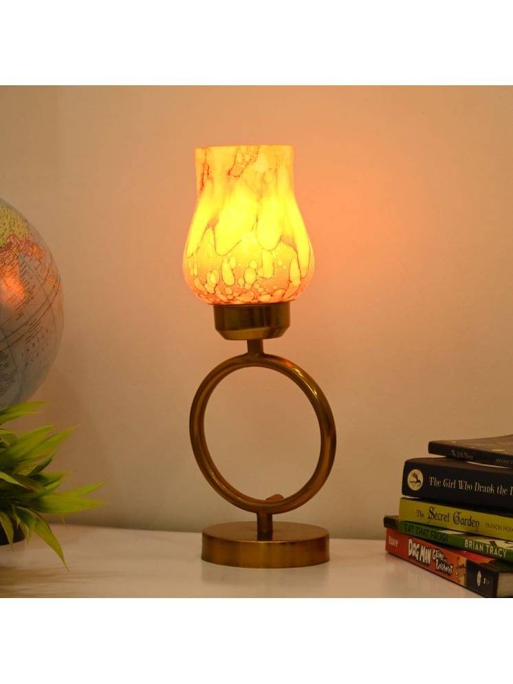     			Somil Yellow Decorative Table Lamp ( Pack of 1 )