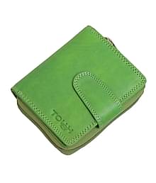 Tough Green Pure Leather Purse