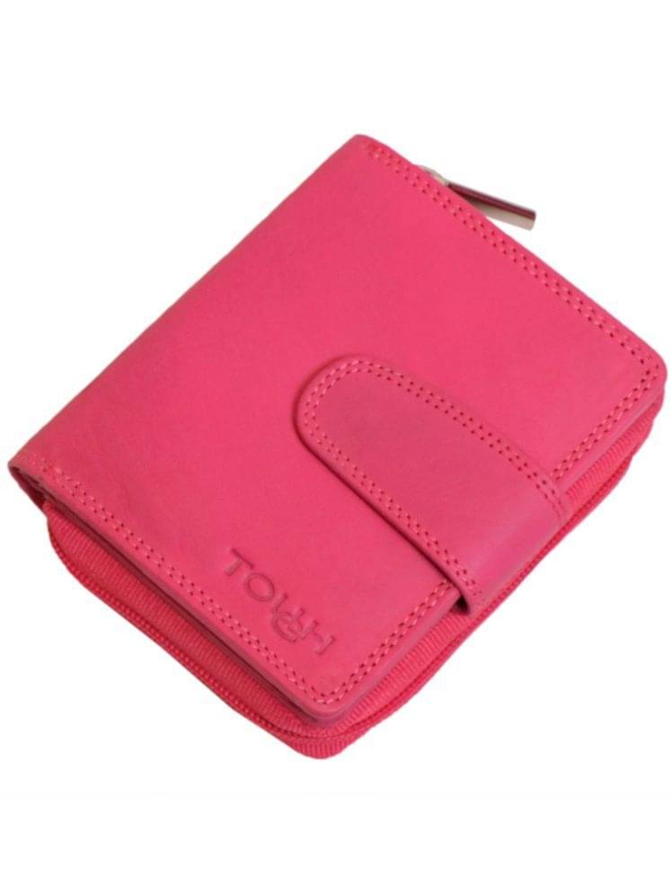     			Tough Satchel Bag Pure Leather Set of 1 ( Pink )