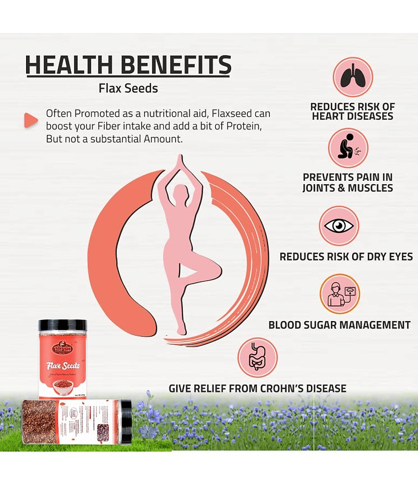 YUM YUM Raw CHIA SEEDS + Roasted Flax Seeds ,for Weight Loss - Chia Seeds, Brown Flax Seeds (400 g)