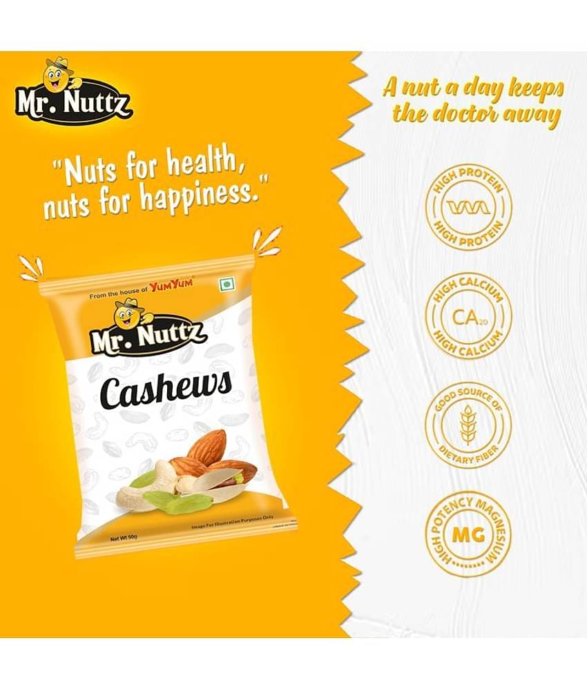Mr.Nuttz Premium Dry Fruits - Almonds, Cashews, Raisins Combo Pack (3 x 50 g)