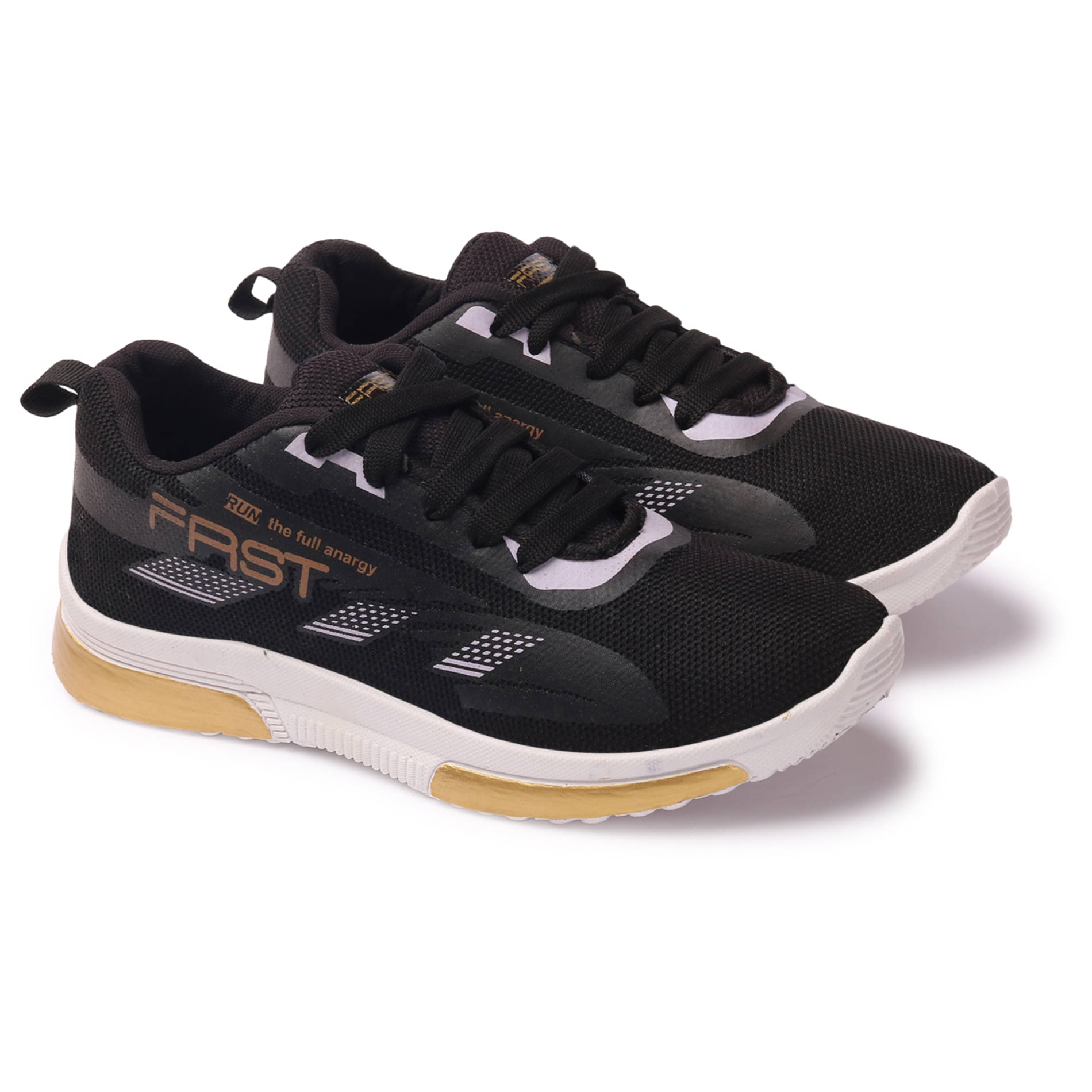     			hotstyle FIRST Black Men's Sneakers