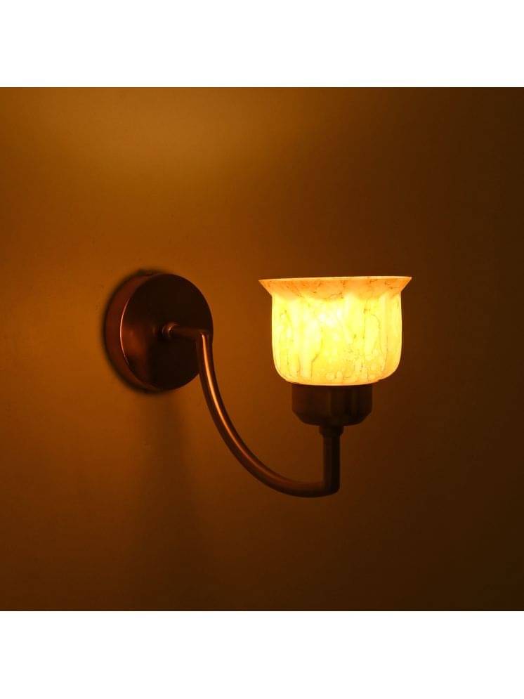    			1st Time Yellow Up Light Wall Lamp ( Pack of 1 )
