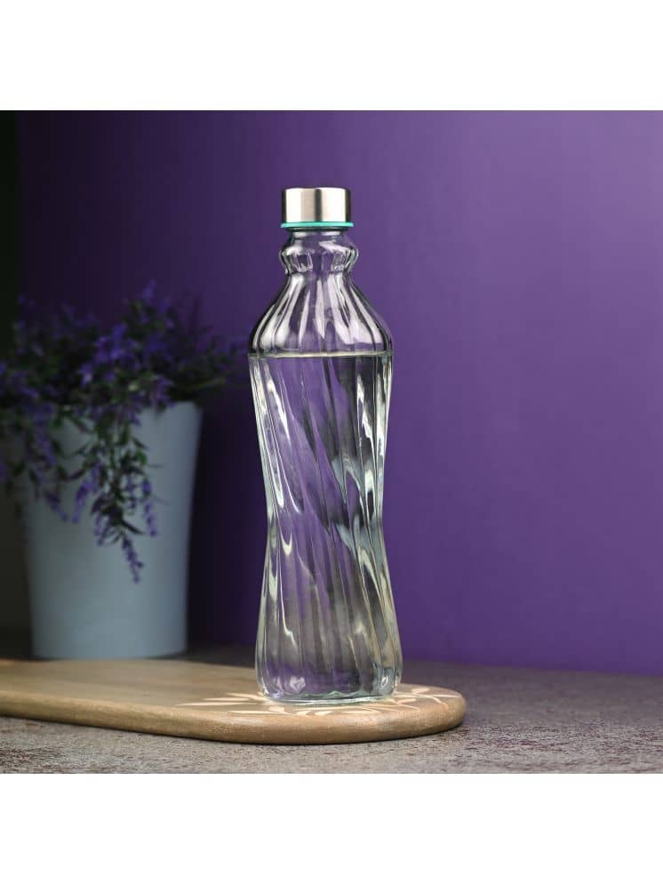 AFAST Water Milk Transparent Bottle Nude Glass Water Bottle 1000 mL ( Set of 1 )