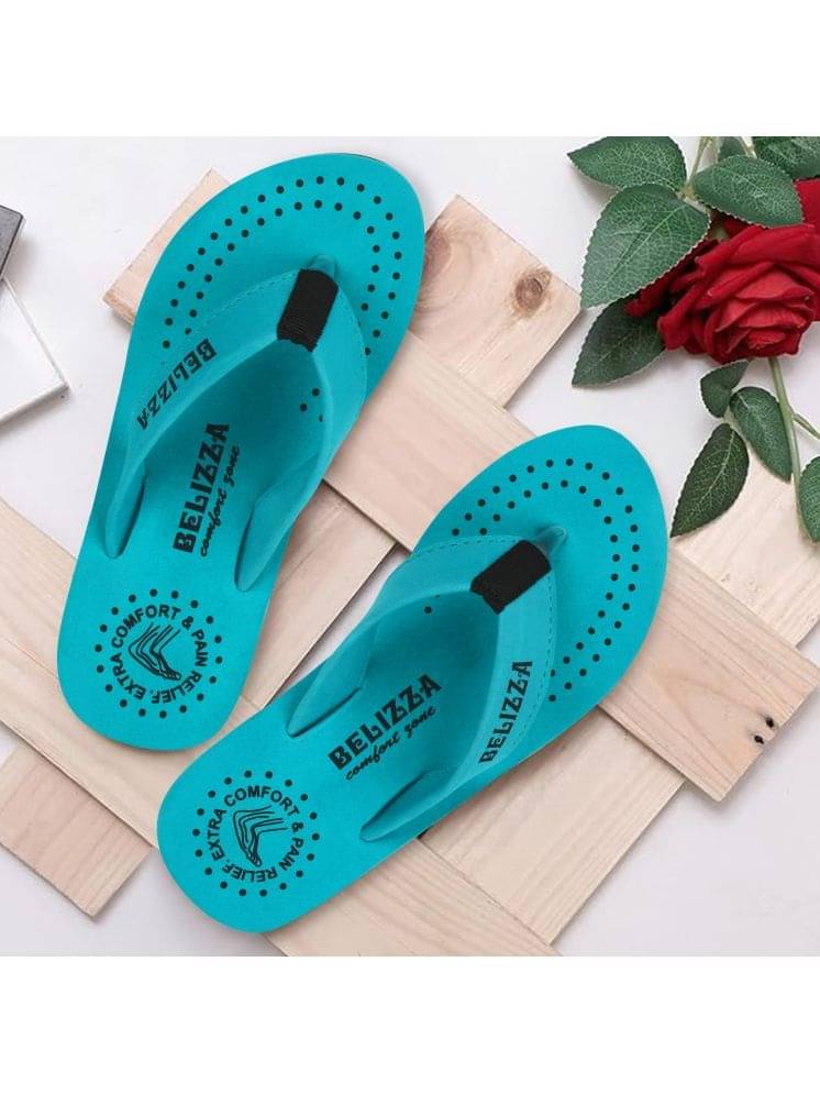     			BELIZZA Navy Blue Women's Thong Flip Flop