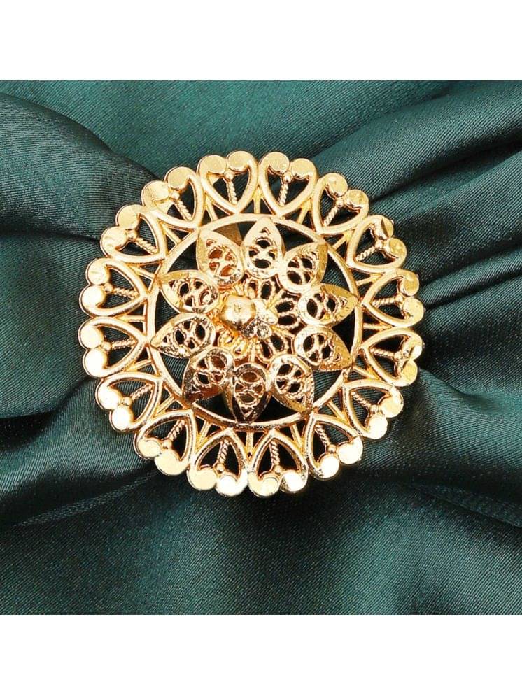     			Bhagya Lakshmi Golden Rings ( Pack of 1 )