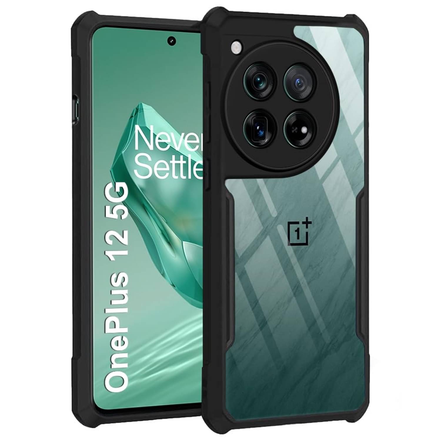     			Case Vault Covers Bumper Cases Compatible For Polycarbonate Oneplus 12 5G ( Pack of 1 )