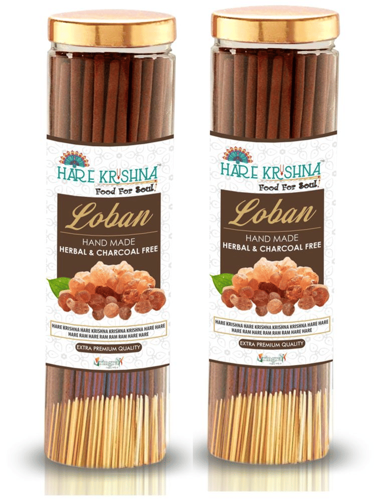     			Hare Krishna Incense Dhoop Sticks Loban 400 gm ( Pack of 2 )