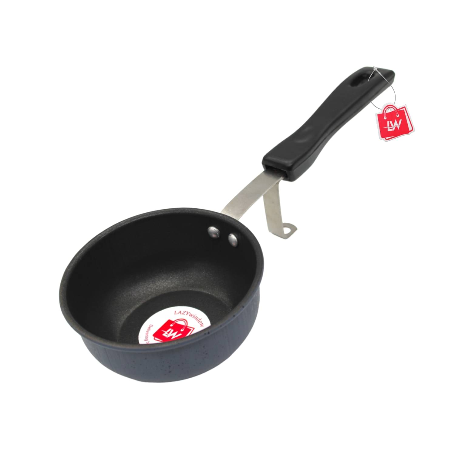 LAZYWINDOW LW0074 Non-Stick Hard Anodised Tadka Pan Sandwich Bottom without Lid mm Thickness 11 cm Diameter 0.5 Ltr LAZYWINDOW LW0074 Non-Stick Hard Anodised Tadka Pan Sandwich Bottom without Lid mm Thickness 11 cm Diameter 0.5 Ltr
