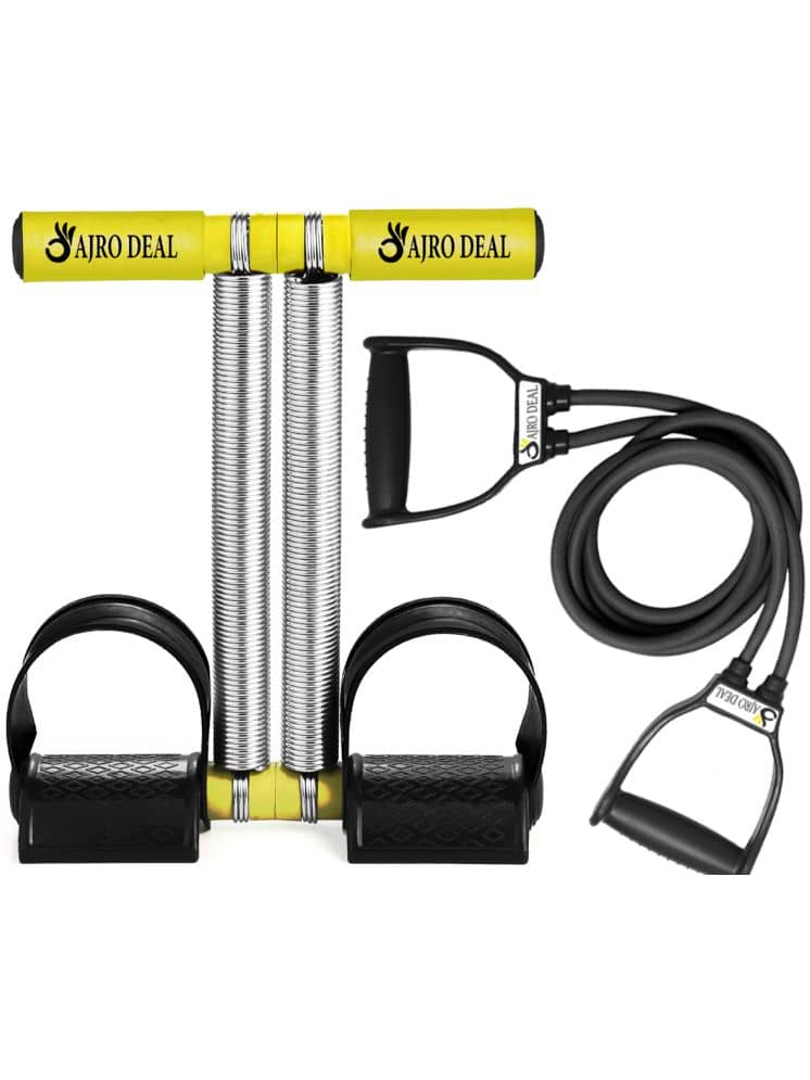 New Double Spring Tummy Trimmer For Workout & Heavy Resistance Tube Ab Exerciser - Sports and Fitness Equipment | Buy online on ZillyBuy