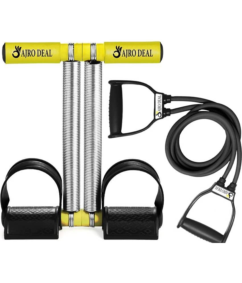 New Double Spring Tummy Trimmer For Workout & Heavy Resistance Tube Ab Exerciser - Sports and Fitness Equipment | Buy online on ZillyBuy